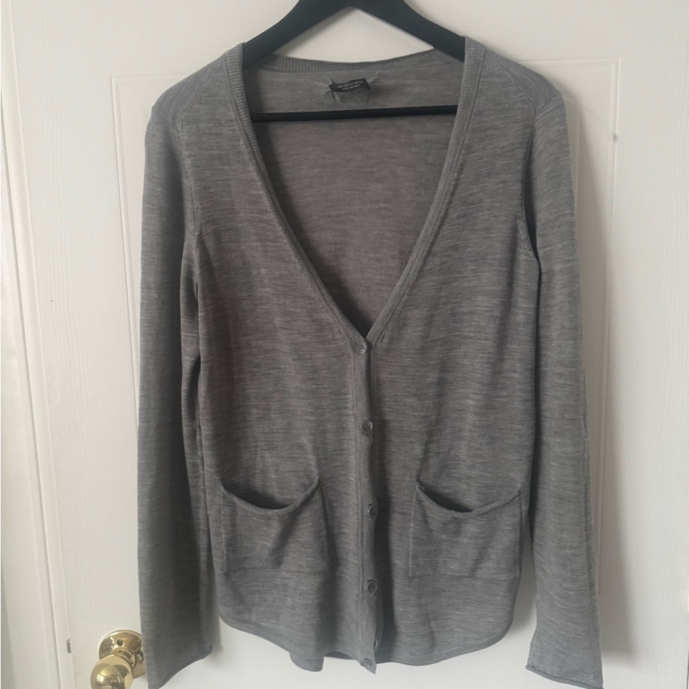 Armani Exchange Gray Women's Cardigan light 100% wool
